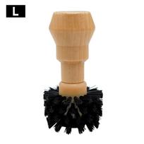 Protable Coffee Tamper Cleaning Brush Professional Barista Espresso Coffee Cleaning Brush Tool with Wooden Handle Kitchen Tools