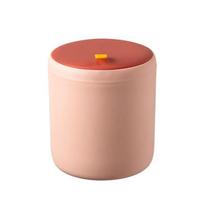 With Lid Waste Bin Plastic Press-Type Trash Can Dustbin   Office rožinė