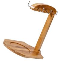 Bamboo Mug Tree Mug Rack Coffee Cup Holder Countertop Wooden Coffee Cup Holder Stand Coffee Mug Holder šviesiai ruda spalva