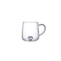Creative Love Glass Cups Gradient Erotic Couple Warm Heart Cup Milk Juice Coffee Cup Water Cup Coffee Mugs Drinking Glasses 400ml rožinė