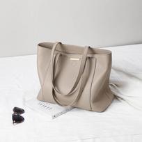All-match New Fashionable Leather Shoulder Bag Lazy Style Large Capacity Tote Bag
