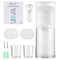 Automatinis burnos skalavimo skysčio dozatorius voniai Bekontaktis su 18 fl.oz talpa 2 vnt. magnetiniai puodeliai USB balta