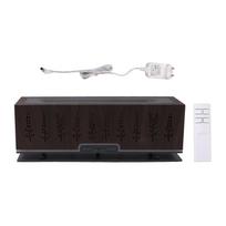 Liepsnos aromato difuzorius Oro drėkintuvas 3D liepsnos tuščiaviduris namų biuro aplinkos naktinis šviestuvas aromato difuzorius 3 black