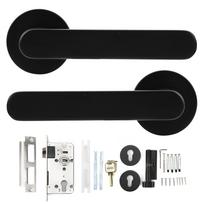 Quiet Mechanical Handle Lock Zinc Alloy Anti Theft Split Lever Lockset for Indoor Bedroom Wooden