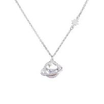 Planet Star Necklace for Women with Niche Light Luxury Design Ins Style Fashion Temperature Exquisite Collarbone Chain Pendant