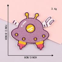 Embroidery label planet astronaut embroidery sticker adhesive patch sticker supply accessories cloth sticker B4L-A-3-4 * Self-adhesive