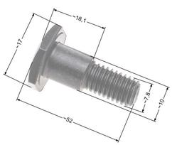 Clutch Bolts Nac Set. With pads (2 x Screw + 4 x Washer) Market Brushcutters Nz200