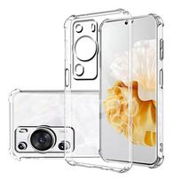 Transparent Phone Case for Huawei P60 Pro Back Cover For Huawei P50 Pro P40 Lite Mate 60 50 Pro Protective Camera Shell P60 white