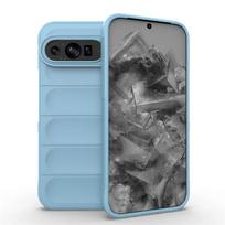 Case For Google Pixel 9 Pro XL Back Cover Case Soft Silicone Anti-fall Shockproof Protection Funda Coque Phone Cases For Pixel 9 dangaus mėlyna spalva