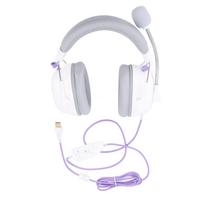 Wired USB Gaming Headset HiFi 7.1 Surround Sound with Noise Canceling Microphone Lightweight Over balta