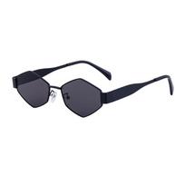 Fashion Irregular Metal Sunglasses Female Tide Personality Wide Temple Sunglasses Female Sunglasses
