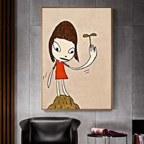 Yoshitomo Nara Dream Doll Good Quality Poster Kraft Paper Prints Vintage Home Room Cafe Bar Art Wall Decor Aesthetic Painting 21cm×30cm NoFrame