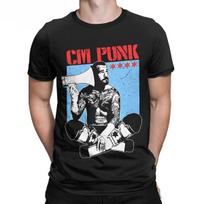 Drabužiai, humoras, trumpomis rankovėmis, O formos iškirpte, marškinėliai, vyriški „Cm Punk Aew“ geriausi pasaulyje marškinėliai S smėlis