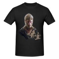 Black Myth Wukong Monkey King Graphic T Shirts for Men Hot Online Game Tees Accessories Mythology Game T-shirt Printed Tops S smėlis