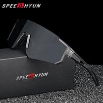 SPEEDHYUN Lightweight Wayfarer Sunglasses Polarized UV400 gryna/juoda