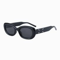 Yi Mengling Sunglasses Women'S Tide Oval Narrow Frame Glasses Fashionable Retro Sunglasses Men