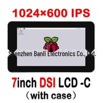 Raspberry Pi 7-Inch DSI Display, 1024x600, Capacitive Touchscreen with Case WaveShare