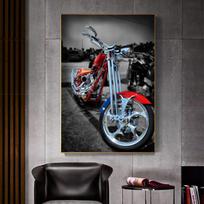 RELIABLI drobės paveikslai, vertikalūs motociklų paveikslai, modernūs sienų meno plakatai ir spaudiniai svetainės dekoravimui be rėmelio 21*30cm black
