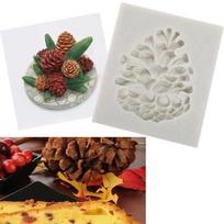 New Christmas Silicone Molds Fondant Cake Pineapple Pine Tower Decorative Lines Baked Chocolate Mold 2024
