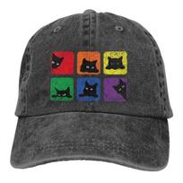 Pure Color Cowboy Hats Cat Lover Women's Hat Sun Visor Baseball Caps Pride LGBT Gay Love Peaked Trucker Dad Hat Adjustable