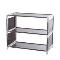 Cabinet Nonwoven Shelf 3/4Tier Shoe Tower Shoes Rack Organizer Storage 3 Tier-Coffee