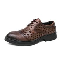 Vasaros vyriški batai Juodi odiniai formalūs batai vyrams Oxfords Vyriški vestuvių vakarėlio biuro verslo batų vyras zapatos de hombre 38 ruda