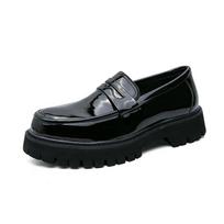 Lakinės odos batai storu padu Loafers Madingi Prabangūs Vyriški Slip on Mocassin Batai Kvėpuojantys Homme Zapatos De Hombre Flats 38
