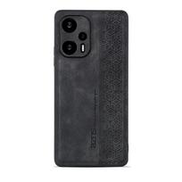 For Xiaomi Poco F5 Back Cover Skin Feel Shockproof Matte Leather Case Fundas Capa For Poco F5 F4 Pro X6 For Poco X6 tamsiai pilka spalva