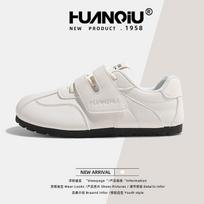Global flat-bottomed German training shoes women's spring KMXFX8093 new Velcro white shoes women's casual shoes children 35 balta