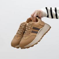 ins Korėjos versijos Forrest Gump batai moterims 2024 žiemos nauji storo pado paaukštinantys studentės sportiniai ir laisvalaikio batai AM1086 35 kaštoninė