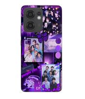 Maniacase Case For Oppo Reno 13F BTS concept purple juoda