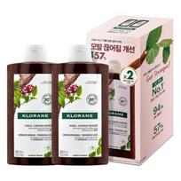 Klorane Quinine Edelweiss Shampoo Double Plan (400ml+400ml) (Scalp Vitality & Hair Strengthening)