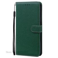 For Redmi Note 13 Pro Case Xiaomi Redmi Note 13 Pro 4G 5G Case Leather Wallet Flip Case For Redmi Note 13 Pro Plus Cover Fundas Redmi Note 13 4G tamsiai žalia spalva