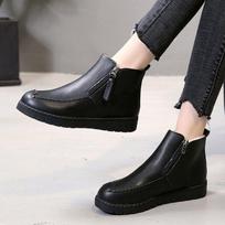 Shoes Woman Winter Warm Fur Ankle Boots For Women Snow Boots  Leather Sneakers Black Fur Snow Shoes Female Booties uik8 4 juoda
