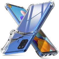 Transparent Silicone Shockproof Case for Samsung Galaxy A21S Phonillico® skaidri