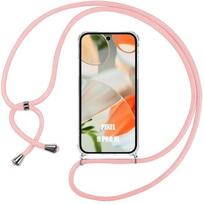 Lanyard Case for Google Pixel 9 Pro XL - Shockproof Protection Reinforced Corners with Pink Lanyard