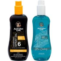 Australian Gold SPF6 Protective spray oil + Aloe Freeze Gel