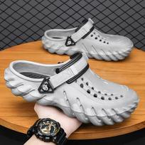 2025 step on the shit feeling hole shoes men's summer wear non-slip wear-resistant year new beach bag head sandals large size foreign trade 38 pilka spalva