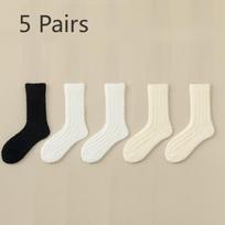5 Pairs of Women's Thick Warm Sleeping Floor Home Loose Mozzie Stockings 5 Pairs