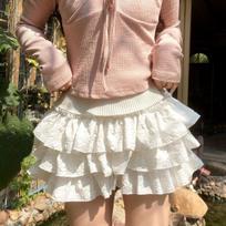 Ballet Style Cake Skirt Female Design Sense Soft Girl High Waist Thin All-match Wrinkled Puffy Skirt Pants XL balta