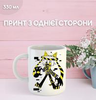 Puodelis Dandžio pasaulyje (Dendi) Roblox Dandy's World su spauda keraminis puodelis 330 ml 9.5 balta