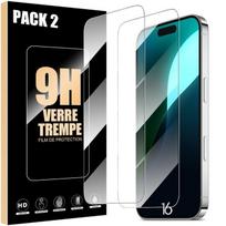 Tempered Glass Screen Protector for iPhone 16 - BOOLING - Pack of 2 - Ultra-thin - Scratch-resistant - 9H skaidri