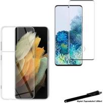 Protective Case - Toproduits® - Samsung Galaxy S21 Ultra - Tempered Glass - Transparent - Flexible skaidri