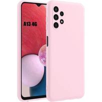 Case - BOOLING - for Samsung Galaxy A13 4G - Liquid Silicone - Shockproof - Slim - Light Pink rožinė