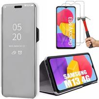 Protective case for Samsung Galaxy M13 - BOOLING - Mirror Effect - Silver - Full Protection sidabras