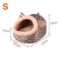 Pet Dog Cat Soft Bed House Kennel Doggy Puppy Warm Cushion Basket Nest Pad Mat Within S