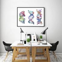 Chemijos paveikslai interjerui Šiaurės šalių citata Dna drobės plakatai ir spaudiniai gyvenamajam kambariui Paveikslėlis namų dizainui Be rėmelio 21*30cm No Frame