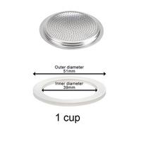 Coffee Pot Silicone Ring Seal Filter Moka Pot Replacement Gasket Seal For Coffee Espresso Moka Stove Pot Top Rubber Tools