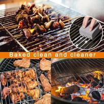 1 vnt. BBQ grotelių valymo šepetys, plytų blokas, kepsninės valymo akmuo, pemzos plyta, grotelių valymui, lauko virtuvės, BBQ įrankiai, 2024 m. naujiena 1 pcs