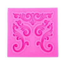 Puntos Silicone 3D Embossment Mold Fondant Cake Chocolate Craft Decorating Baking Tool MIT rožinė